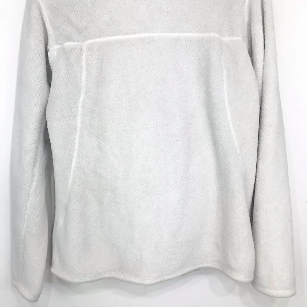 Patagonia RE-TOOL White Cream Quarter Snap Fleece Polartec Performance Pullover - Picture 11 of 16
